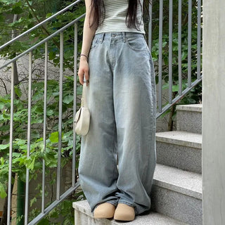 Looks Mega Denim Wide Long Pants one color/2 sizes