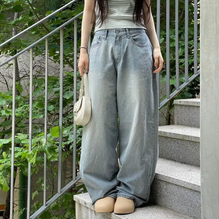 Looks Mega Denim Wide Long Pants one color/2 sizes