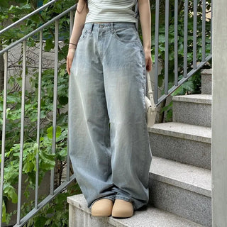 Looks Mega Denim Wide Long Pants one color/2 sizes