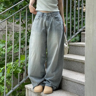 Looks Mega Denim Wide Long Pants one color/2 sizes