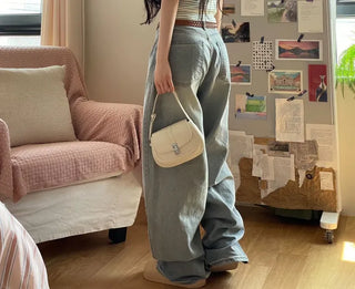 Looks Mega Denim Wide Long Pants one color/2 sizes