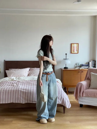 Looks Mega Denim Wide Long Pants one color/2 sizes