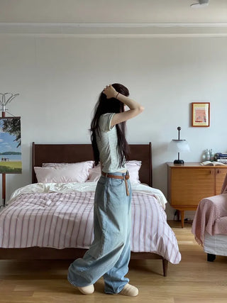 Looks Mega Denim Wide Long Pants one color/2 sizes