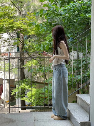 Looks Mega Denim Wide Long Pants one color/2 sizes