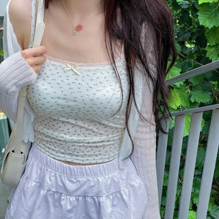 Viola loose fit see-through long sleeve button summer cardigan