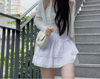 Viola loose fit see-through long sleeve button summer cardigan