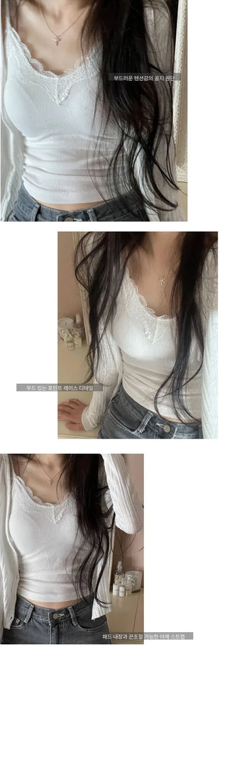 Idi's lace golji glam bra top sleeveless nasi