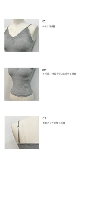 Idi's lace golji glam bra top sleeveless nasi