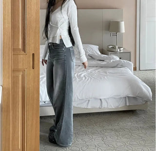 Lily's Two-Way Button V-Neck Golji Cardigan