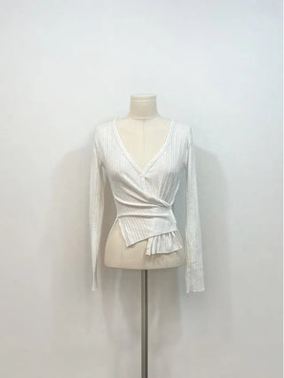 Lily's Two-Way Button V-Neck Golji Cardigan