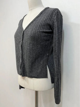 Lily's Two-Way Button V-Neck Golji Cardigan