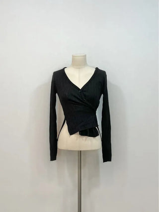 Lily's Two-Way Button V-Neck Golji Cardigan