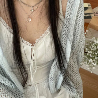 Versailles Team Ribbon Lace Bustier Crop Sleeveless