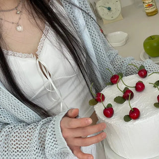Versailles Team Ribbon Lace Bustier Crop Sleeveless