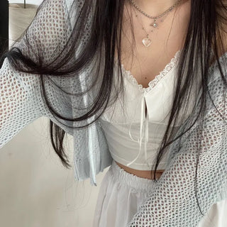 Versailles Team Ribbon Lace Bustier Crop Sleeveless