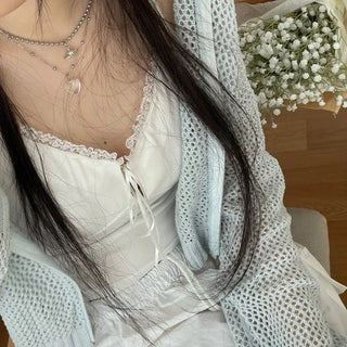 Versailles Team Ribbon Lace Bustier Crop Sleeveless