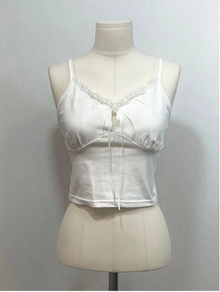 Versailles Team Ribbon Lace Bustier Crop Sleeveless