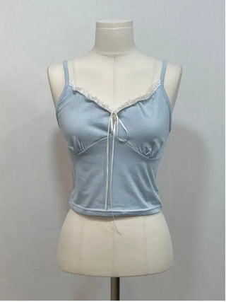 Versailles Team Ribbon Lace Bustier Crop Sleeveless