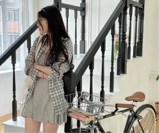 Railey Glam Bustier Lace Flare Mini Dress