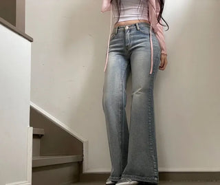Rooney loose fit ribbon see-through long sleeve cardigan