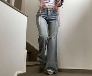 Rooney loose fit ribbon see-through long sleeve cardigan