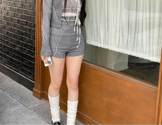 Riddle High-Waisted Golji Knit Banding Shorts