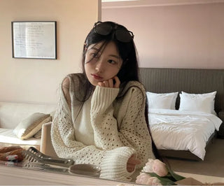 Lujin Vintage Volume Pocket D-Ring Stitch Wide Denim Long Pants