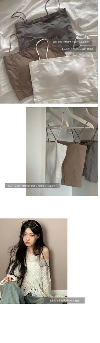 Pir Mood Basic Chalang Tension Sticky Crop Nashi Padded Bra Top