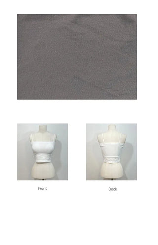 Pir Mood Basic Chalang Tension Sticky Crop Nashi Padded Bra Top