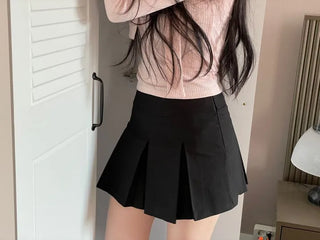 Minu Pintuck Pleated Mini Skirt Pants /2 Sizes