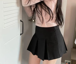 Minu Pintuck Pleated Mini Skirt Pants /2 Sizes
