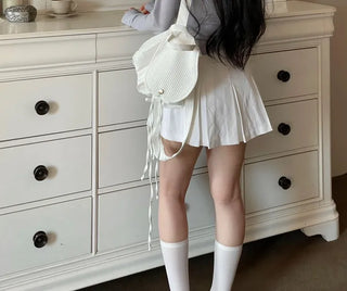 Minu Pintuck Pleated Mini Skirt Pants /2 Sizes
