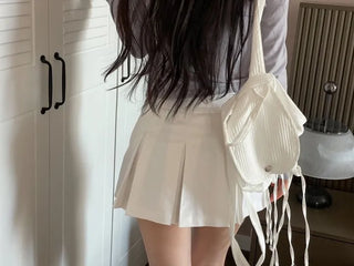 Minu Pintuck Pleated Mini Skirt Pants /2 Sizes