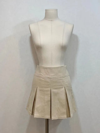 Minu Pintuck Pleated Mini Skirt Pants /2 Sizes