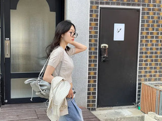 Neville Pintuck Vintage Semi-Wide Denim Long Pants