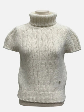 Petal Heart Point Turtleneck Polar Knit T-Shirt
