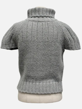 Petal Heart Point Turtleneck Polar Knit T-Shirt