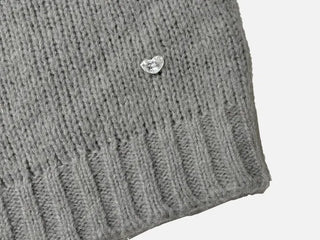 Petal Heart Point Turtleneck Polar Knit T-Shirt