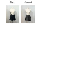 And Classic Herringbone Stripe Pleated Button Mini Skirt