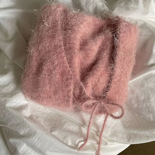 Poyong Lovely Soft Ribbon Knit Cardigan