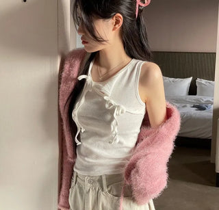 Poyong Lovely Soft Ribbon Knit Cardigan