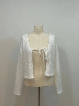 Poyong Lovely Soft Ribbon Knit Cardigan