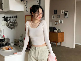 Wayne's slim ribbed V-neck cropped knit cardigan