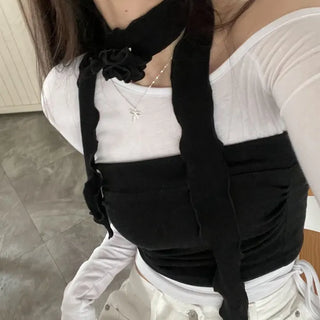 set main corsage brooch muffler crop nasi set