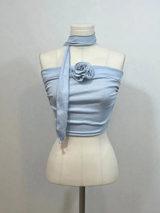 set main corsage brooch muffler crop nasi set