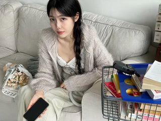 Peanut Buttery Twisted Two-Zip Crop Knit Hooded Zip-Up Cardigan