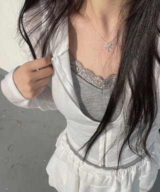 Pne lace adjustable tight layered sleeveless nasi