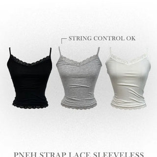 Pne lace adjustable tight layered sleeveless nasi