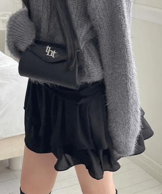 Shina Mood Chiffon Frill Cancan Back Banding Skirt Pants
