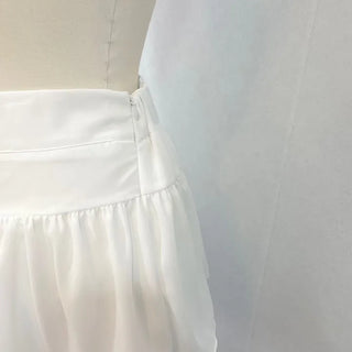 Shina Mood Chiffon Frill Cancan Back Banding Skirt Pants
